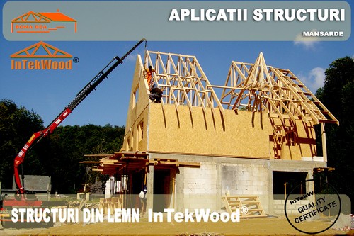 Mansarde din lemn pentru case de vacanta, cabane