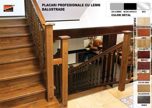Placare scari cu lemn