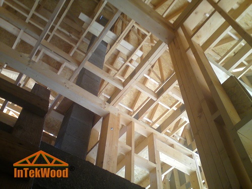 Mansarde din lemn tip cabana, mansarde cu 2 nivele, structuri din lemn InTekWood