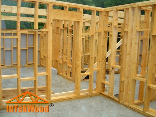 Mansarde din lemn tip cabana, mansarde cu 2 nivele, structuri din lemn InTekWood